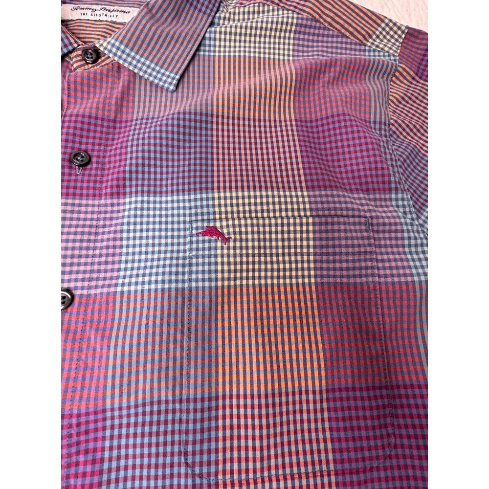 Tommy Bahama Siesta Key Men’s Shirt XL Paloma Plaid Long Sleeve - Picture 6 of 14
